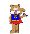 Sandy In Supergirl Underoos