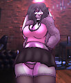 Upskirt at the lounge by TehZee