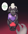 Heart day sheep! by Shyrovie