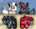 Tickles for Zorua n Hisuian by TheRedSkunk