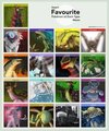 My favorite Pokemon of each type