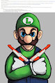 TOO HOT FOR ETSY Luigi Stickers For Sale by Craftyandy