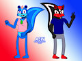 Zippy and Petunia (Sonic style) Remake