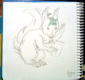 Macro squirrel by emeraldswirl