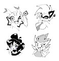 Black & white quick sketch commissions