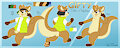 Gifty the Otter Ref sheet by JaketheBuizel