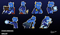 [Comm 217] Anthro Star SFW stickers by Giru