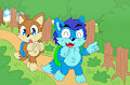 Anthonitecus and Astraligor adventuring in the woods [raffle prize ART by fripck]