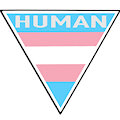 Trans Human Sticker by Craftyandy