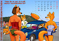 Fox Calendar 2025 - April