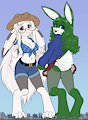 Mercury and Bling cosplaying each other