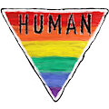 Rainbow Human Triangle Sticker