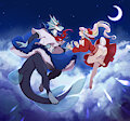Dancing in the moonlight • Commission • by SassySpicy