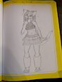 CuteGirlTober Day 30 - Wolf - Sketch by NightWolf714