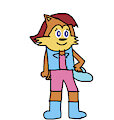Sally In A Pink Top And Shorts