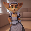 Lombax maid by Jyrraz