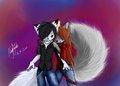 Tikaani and eiszfuchs by WhiteWolfTikaani