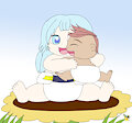 Ami Amami hugging Rarey