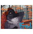 Fred Furry ID Badge Commission