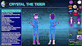 Ref Sheet: Crystal the Tiger by ScouttheCat02