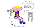 Mimi's disrupted potty time by RichmondOtter
