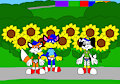 Alex, Billy and Nelson at the Sunflower Park