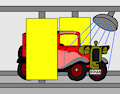 Rohan the Red Car in the Car Wash