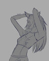 Roxanne the wolf sketch by Noxara