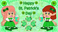 Happy St. Patrick's Day from Maya and Rosette