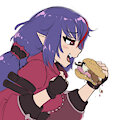 Chiaki's ice cream burger by AlloyRabbit