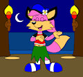 Becky the Fox Doing a Hula in the Night