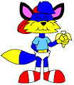 Alex the Fox Eating a Banana