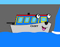Casey the Canal Boat Going Up a Lift