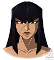 Evangeline Cain Face by SnowyOwlKonnen