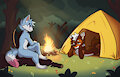 Hiking in the forest with Deffy by AlexUmkaArt