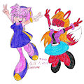 Excited Amy and Lisa by germanname