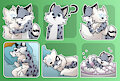 Cute YCH stickers for Kiran^^
