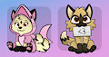 Cute stickers for Kirara & MisterKezef
