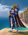 Dragonborn on island by RynnElarion