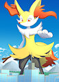 Macro March - Day 22 - Braixen by Zeevee