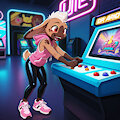 Fun at the arcade