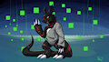 Jace the Guilmon - Data Anomaly Hunters SCAR Group Art by RazorFiredog