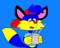 Alex the Fox with Red Nose and the Tea