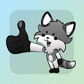 👍 Silly thumbs up sticker YCH for Sif by AlexUmkaArt