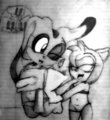 Cream and Amy Slumber Party Sketch by CyberT