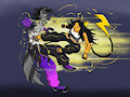 Electra kicking Raymond