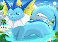 Macro March - Day 27 - Vaporeon by Zeevee