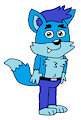 Anthonitecus the Blue Wolf (drawn by CaribbeanForever1) by AnthonitecusWolff