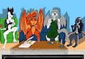 ‘Local Multiplayer Gaming’ YCH by raletheotter