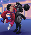Stacy and Jordayne: Gym Kiss by rolandguiscard